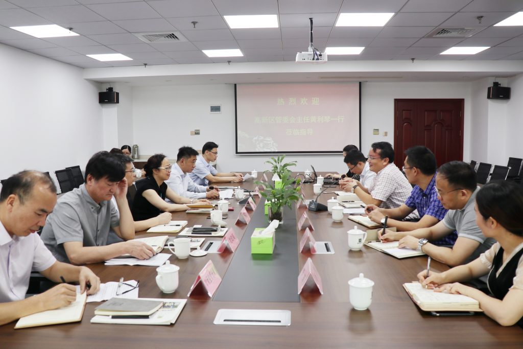 寧波國家高新區(qū)黨工委書記、管委會(huì)主任黃利琴一行蒞臨公司調(diào)研指導(dǎo)
