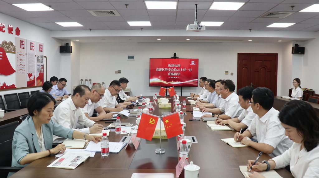 寧波高新區(qū)管委會(huì)主任、黨工委副書(shū)記徐云一行蒞臨科信調(diào)研指導(dǎo)